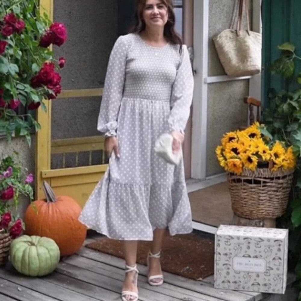 Mad About Style Jilly Box Birch Dot Size Small NWT